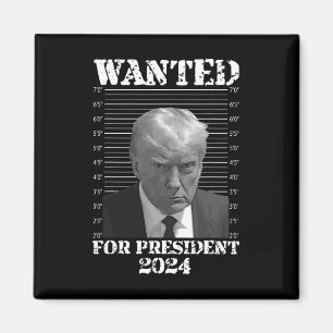 Aimant Donald Trump Pas Coupable Mug Tiré Recherché 2024 