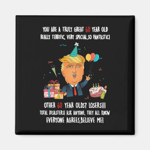 Aimant Donald Trump Président Funny 60e anniversaire Trum