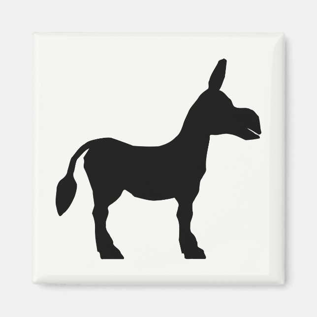 Aimant Donkey silhouette (Devant)
