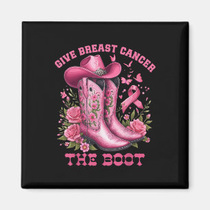 Aimant Donner Le Cancer Du Sein L'Initiale Cowgirl Cancer