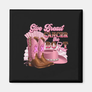 Aimant Donner Le Cancer Du Sein L'Initiale Cowgirl Cancer