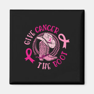 Aimant Donner Le Cancer Du Sein L'Initiale Cowgirl Cancer