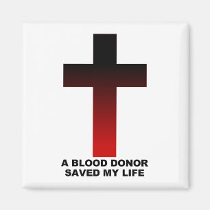 Aimant Donneur de sang chrétien Jésus m'a sauvé la vie