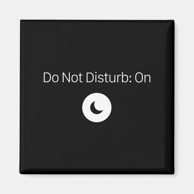 Aimant Don't On Don' Disturb Antisocial Introvert (Devant)