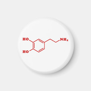 Aimant Dopamine formule chimique moléculaire