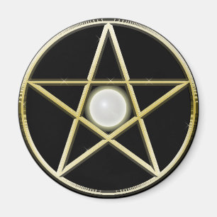Aimant d'or de pentagone étoilé