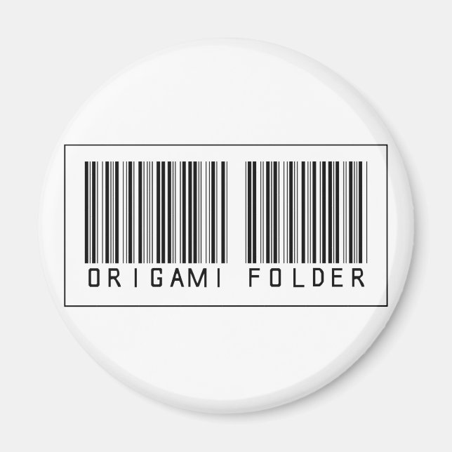 Aimant Dossier Origami Code Barre (Devant)
