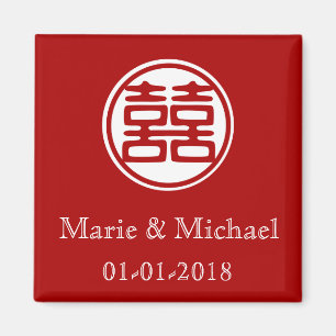 Aimant Double bonheur • Rond