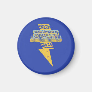 Aimant Double lecture négative de l'anglais