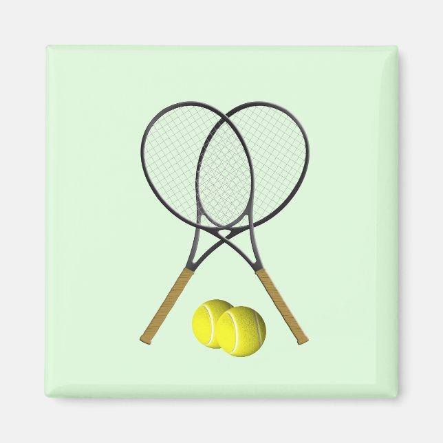 Aimant Doubles de tennis Green (Devant)