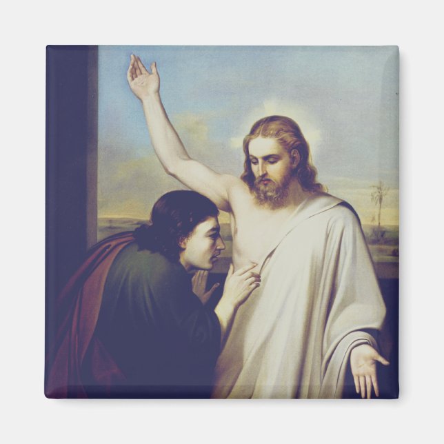 Aimant Douter de Saint Thomas par Silvestro Lega (Devant)