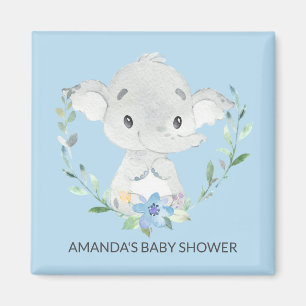 Aimant doux Baby shower éléphant Favoriser l'aiman