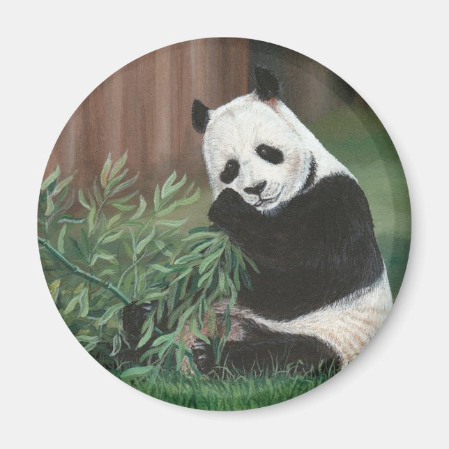 Aimant doux bambou panda ours (Devant)