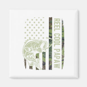 Aimant Doux Papaw Camouflage Drapeau Américain Fête des P