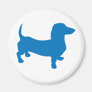 Aimant Doxie Bleue, Dachshund