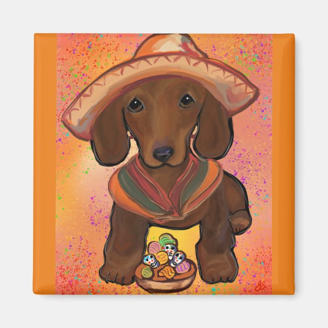 Aimant Doxie Rouge (Devant)
