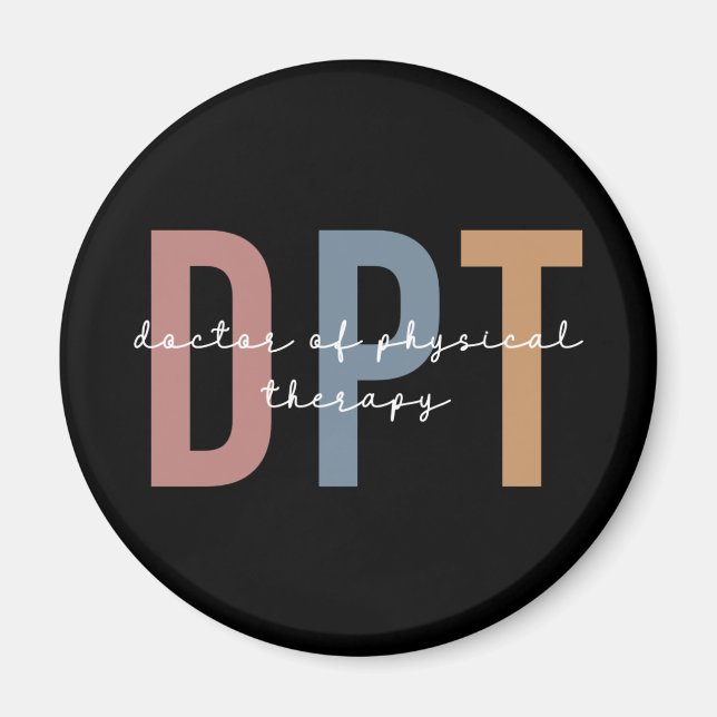 Aimant DPT Docteur en physiothérapie (Devant)