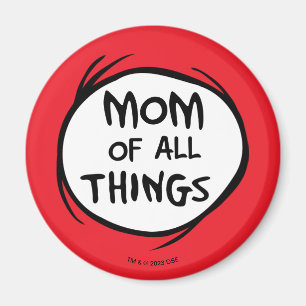 Aimant Dr. Seuss Chose 1 Chose 2 - Maman de toutes les
