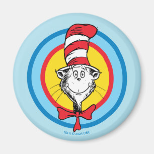 Aimant Dr. Seuss   Graphisme tête de Chat dans le Chapeau