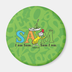 Aimant Dr. Seuss   Je suis Sam. Sam je suis.