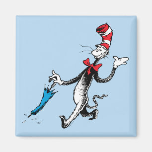 Aimant Dr. Seuss Le Chat dans le Chapeau Marche au para