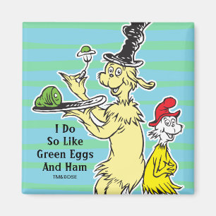 Aimant Dr. Seuss   Les Œufs verts au jambon   Ami & Sam-I