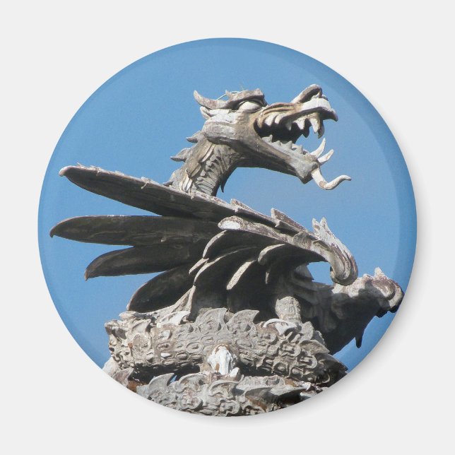 Aimant Dragon, City Hall Cardiff, Pays de Galles, Royaume (Devant)