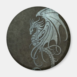 Aimant Dragon de vol en acier industriel - côté droit