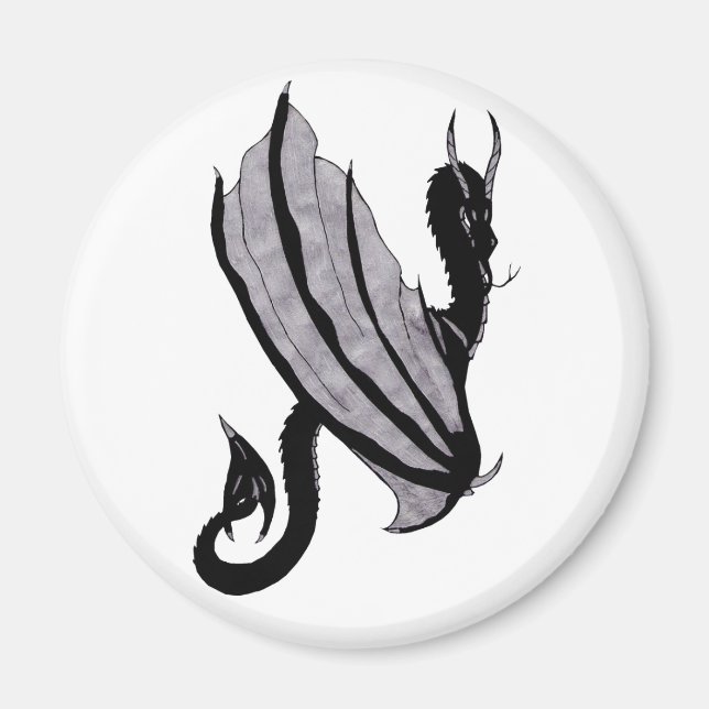 Aimant Dragon foncé (Devant)