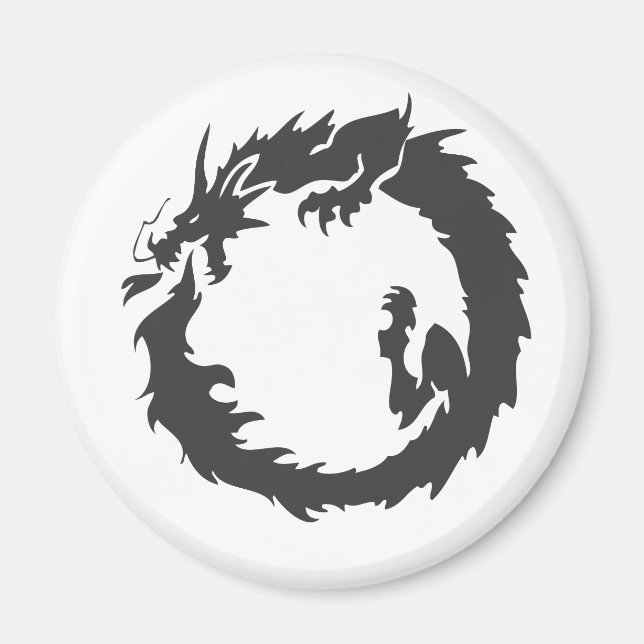 Aimant Dragon infini (Devant)