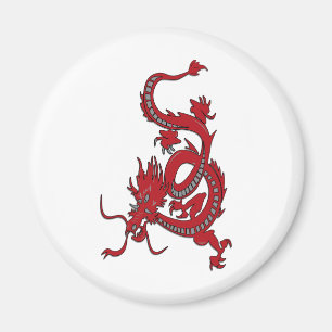 Aimant Dragon Rouge - Année du Dragon