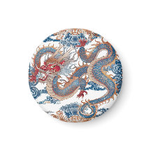 dragon volant bleuJeter Coussin