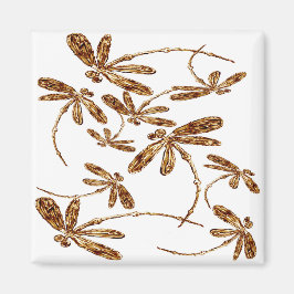 Aimant Dragonfly Frenzy Gold