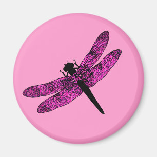 Aimant Dragonfly rose