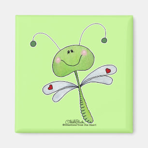 Aimant Dragonfly with Hearts