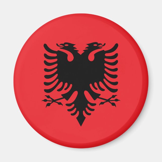 Aimant Drapeau albanais (Devant)
