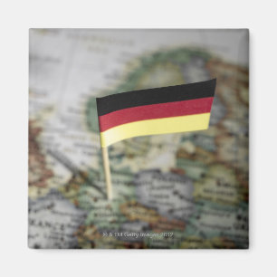 Aimant Drapeau allemand dans la carte
