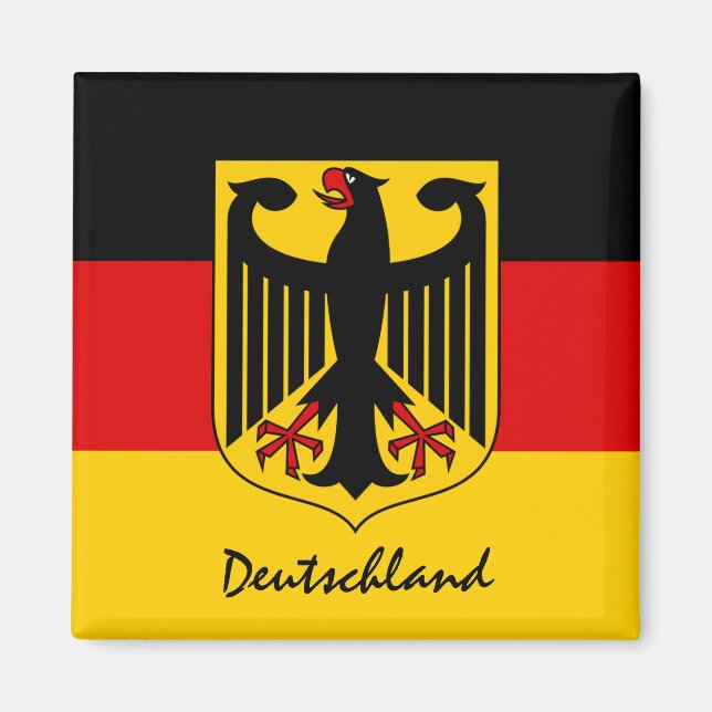 Aimant Drapeau allemand & Vacances Deutschland / Ventilat (Devant)