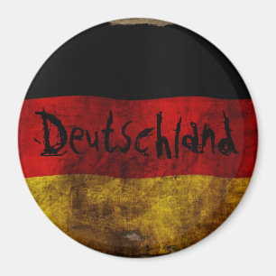 Aimant Drapeau allemand - Vintage...