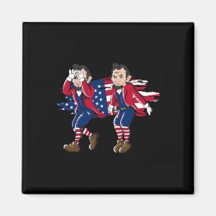 Aimant Drapeau américain Abe Lincoln Griddy 4 juillet