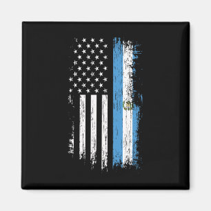 Aimant Drapeau Américain Guatemaltèque - Fierté Guatemala