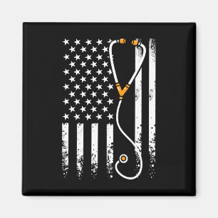 Aimant Drapeau Américain Texas 4 Juillet Cadeau Vintage H