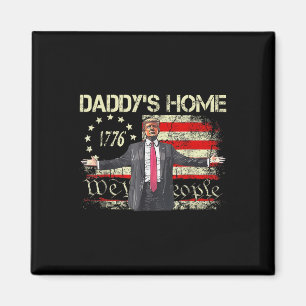 Aimant Drapeau américain Trump 2024 Daddys Accueil Nous L