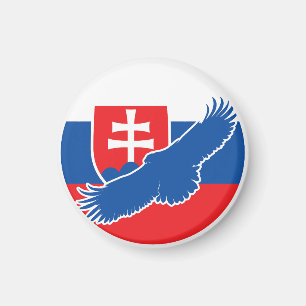 Aimant Drapeau animal national slovaque de l'aigle slovaq