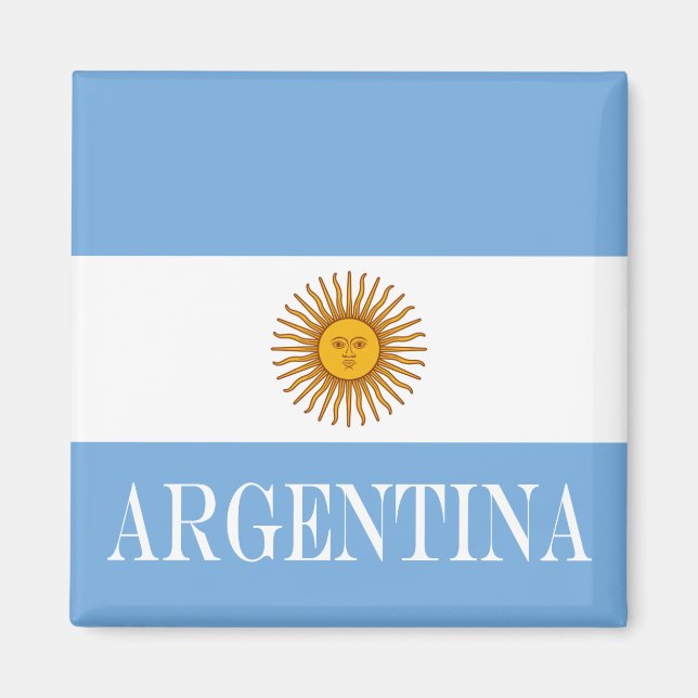 Aimant Drapeau argentin Bandera De Argentina (Devant)