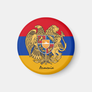 Aimant Drapeau arménien, Emblem & Fête Arménie/Fan sporti