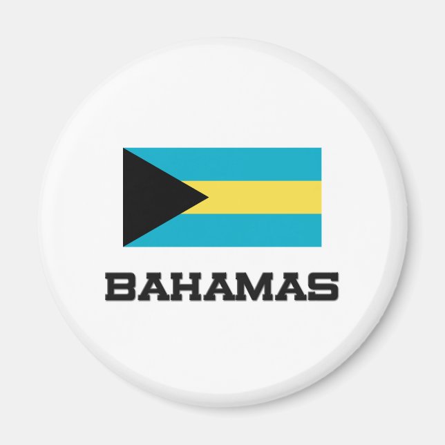 Aimant Drapeau Bahamas (Devant)