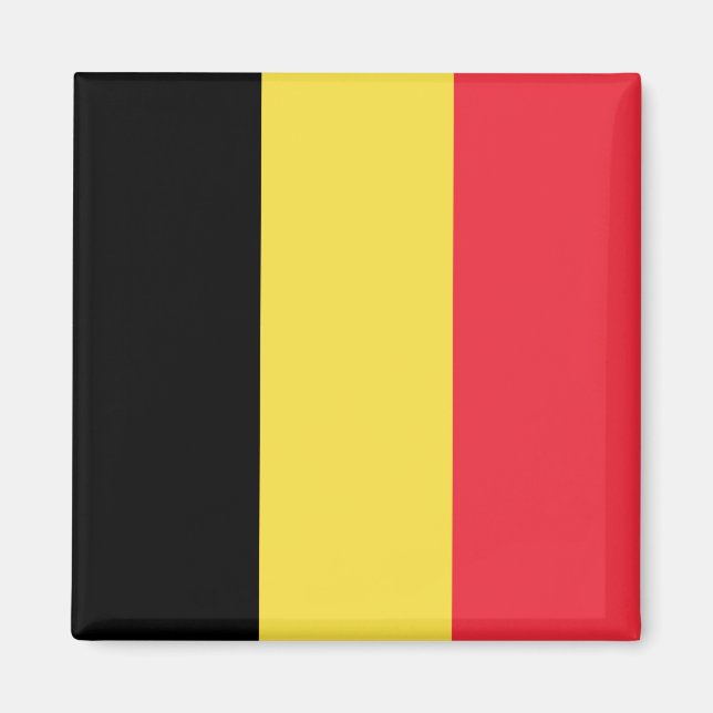 Aimant Drapeau Belgique Tricolore (Devant)