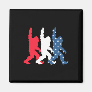 Aimant Drapeau Bigfoot Usa - Fête de l'Indépendance - Pat