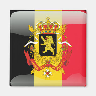 Aimant Drapeau brillant belge